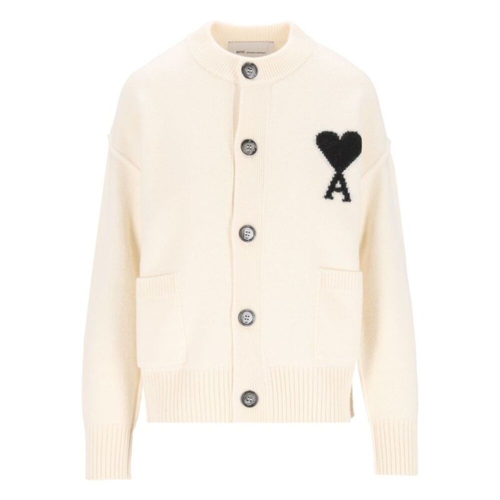 Ami Women Wool Ami De Coeur Cardigan